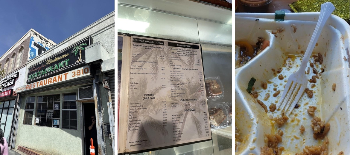 Tracey's Menu